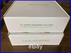(2) BAVSOUND Ghost BMW Underseat Subwoofers V2, 2 OHM, PAIR $557 new