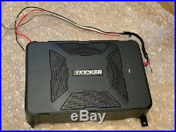 2 Kicker Compact Under Seat Hideaway Subwoofers add Bass to any vehicle KA11HS8