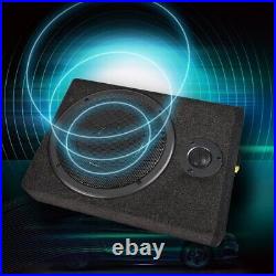 2x 8'' 800W Car Active Subwoofer Under-Seat Amplifier Speaker Audio Sub Woofer F