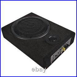 2x 8'' 800W Car Active Subwoofer Under-Seat Amplifier Speaker Audio Sub Woofer F