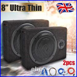 2x Car Active Subwoofer 8'' 800W Underseat Amplifier Speaker Audio Sub-Woofer UK 2x Car Active Subwoofer 8'' 800W Underseat Amplifier Speaker Audio Sub-Woofer UK