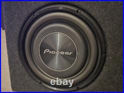 2x Pioneer TS-A2500LS4 10 Single 4 Ohm Shallow Car Subwoofers Bass Sub 1200W