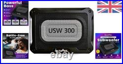 300W Underseat Subwoofer Powerful Active Audio with Built-in Amplifier