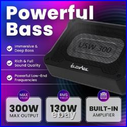 300W Underseat Subwoofer Powerful Active Audio with Built-in Amplifier