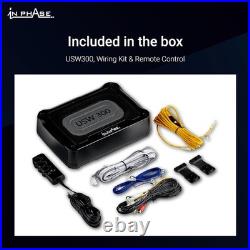 300W Underseat Subwoofer Powerful Active Audio with Built-in Amplifier
