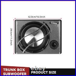 3800W 10 Hikity Active Underseat Car Bass Box Audio Subwoofer Speaker Amplifier
