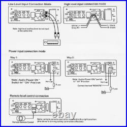 3800W 10 Hikity Active Underseat Car Bass Box Audio Subwoofer Speaker Amplifier