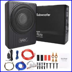 600W 12V 10 Active Underseat Car Bass Box Audio Subwoofer Sub Speaker Amplifier