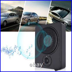 600W 8 Car/Truck Under-Seat Powered Subwoofer Sub Bass Speaker Audio Slim Kit