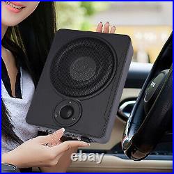 600W 8 Under-Seat Powered Subwoofer Sub Bass Speaker Car Truck Audio Slim Kit