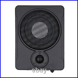 600W 8 Under-Seat Powered Subwoofer Sub Bass Speaker Car Truck Audio Slim Kit