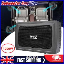 68 1200W Car Subwoofer Under-Seat Amplifier Speaker Audio Sub Woofer Slim UK