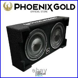 750w Twin 10 Bass Enclosure Phoenix Gold Zx210pbs Car Audio Passive Subwoofer