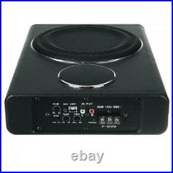 800W 8'' 12V Active Underseat Car Bass Box Audio Subwoofer Sub Speaer Amplifier