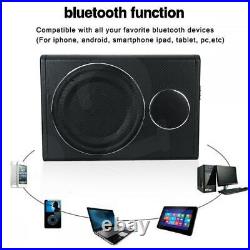 800W Auto Slim Underseat Car Bass Wireless Subwoofer Bluetooth Speaker Amplifier