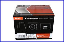 800w 10 Active Subwoofer Phoenix Gold Z10ab 200w Rms With Wiring Kit 800w 10 Active Subwoofer Phoenix Gold Z10ab 200w Rms With Wiring Kit