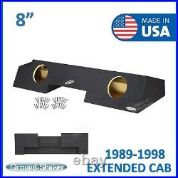 88-1998 Chevy Silverado Extended Cab Sub Box 8 Dual Subwoofer Box Enclosure