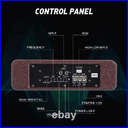 8 600W Car Subwoofer PU Leather Bass Box Slim Under-Seat Active Amplifier 8 600W Car Subwoofer PU Leather Bass Box Slim Under-Seat Active Amplifier