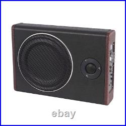 8 600W Car Subwoofer PU Leather Bass Box Slim Under-Seat Active Amplifier 8 600W Car Subwoofer PU Leather Bass Box Slim Under-Seat Active Amplifier