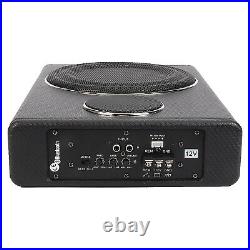 8'' 800W 12V Car Subwoofer Speaker Bluetooth Underseat Amplifier Audio Sub Bass