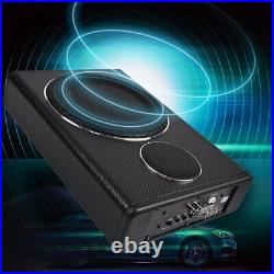 8'' 800W Active Underseat Car Bass Box Audio Subwoofer Sub Speaker Amplifier 12V