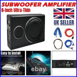 8'' Active Underseat Bass Box Subwoofer Sub Speaker Amplifier Fits Car SUV Van