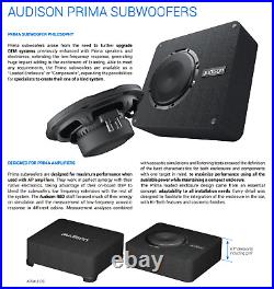 8 Inch Audison Prima Apbx 8r Compact Bass Box 500 Watts Max Car Audio Subwooer
