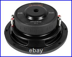 8 Inch Slimline Subwoofer 500 Watts Space Saving Car Audio Bass Musway Mws822