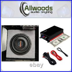 8 Musway Sub & box and Vibe Amp Package Underseat VW T5 custom box