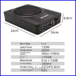 8inch Car Speaker 12V High Power RMS 150W Pure Bass Slim Under-Seat Subwoofer