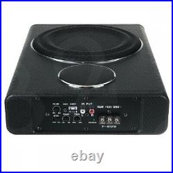 8inches Car Speaker Active Underseat Amplifier Sub Subwoofer Bass Box Audio 800W
