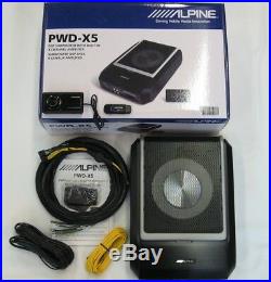 ALPINE PWD-X5 POWERFUL ACTIVE SUBWOOFER + 4-channel AMP + DSP BLUETOOTH NEW 2019