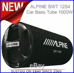 ALPINE SWT 12S412 1000 WattsIn Car Subwoofer Box Car Bass Tube1YEAR WARRANTY