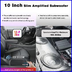 ATOTO 10 400W Ultra Slim Active Car Subwoofer Under-Seat Powered Car Audio