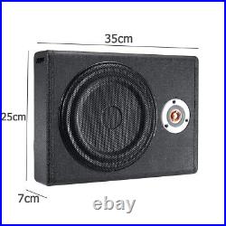 AUTSOME 8'' Underseat Active Amplified Subwoofer Boombox Car Audio Bass Box