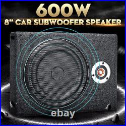 AUTSOME Audio 600W Car Underseat 8 Active Amplified Subwoofer Boombox UK