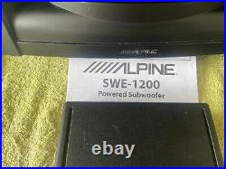 A Alpine Land Rover SWE-1200 Cubby Box Sub Woofer USED