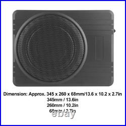 Akozon Under Seat Subwoofer, Underseat Subwoofer, Car Stereo 10inch 12V 800W