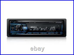 Alpine Mechless DAB+ Car Stereo Radio Bluetooth + Under Seat Amplified Subwoofer