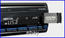 Alpine Mechless DAB+ Car Stereo Radio Bluetooth + Under Seat Amplified Subwoofer