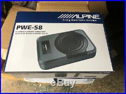 Alpine PWES8 120W 8inch Underseat Amplified Active Subwoofer