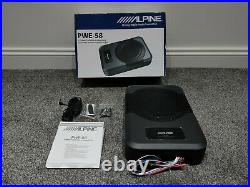 Alpine PWE S8 120W 8 inch Underseat Amplified Active Subwoofer