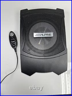 Alpine PWE-V80 Amplified Subwoofer Bass Box With Box, Missing Wiring