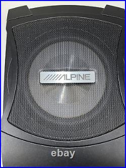 Alpine PWE-V80 Amplified Subwoofer Bass Box With Box, Missing Wiring