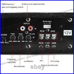 Audio Subwoofer 8'' 800W Underseat Car Boom Bass Box Sub Speaker Amplifier 12V