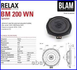 BLAM 8 Inch Under Seat Subwoofer Upgrade Kit for BMW 3-Series E90, E91, E92, E93