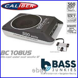 Caliber CALBC108US 8 20cm 500 Watts Amplified Under Seat Car Van Subwoofer