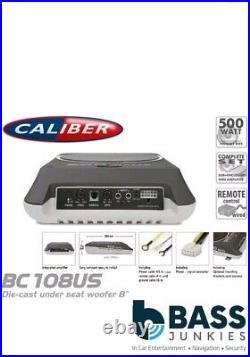 Caliber CALBC108US 8 500 Watts Amplified Under Seat Car Van Subwoofer