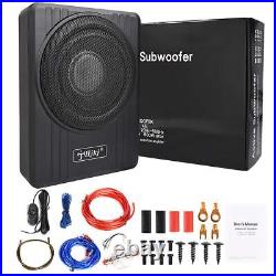 Car Subwoofer Active Underseat Bass Box Audio Sub Speaker Amplifier 12V 600W BT