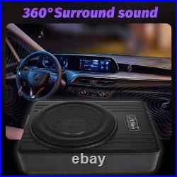 Car Subwoofer Active Underseat Bass Box Audio Sub Speaker Amplifier 12V 600W UK#